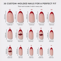 Arkansas Razorbacks Press-On Nail Set